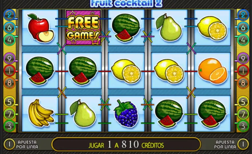Tragamonedas Fruit Cocktail 2 — versión demo